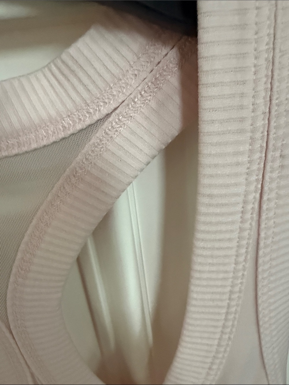 Athleta Topanga Mesh Detail Racerback Tank in Pale Pink M - Picture 5 of 9